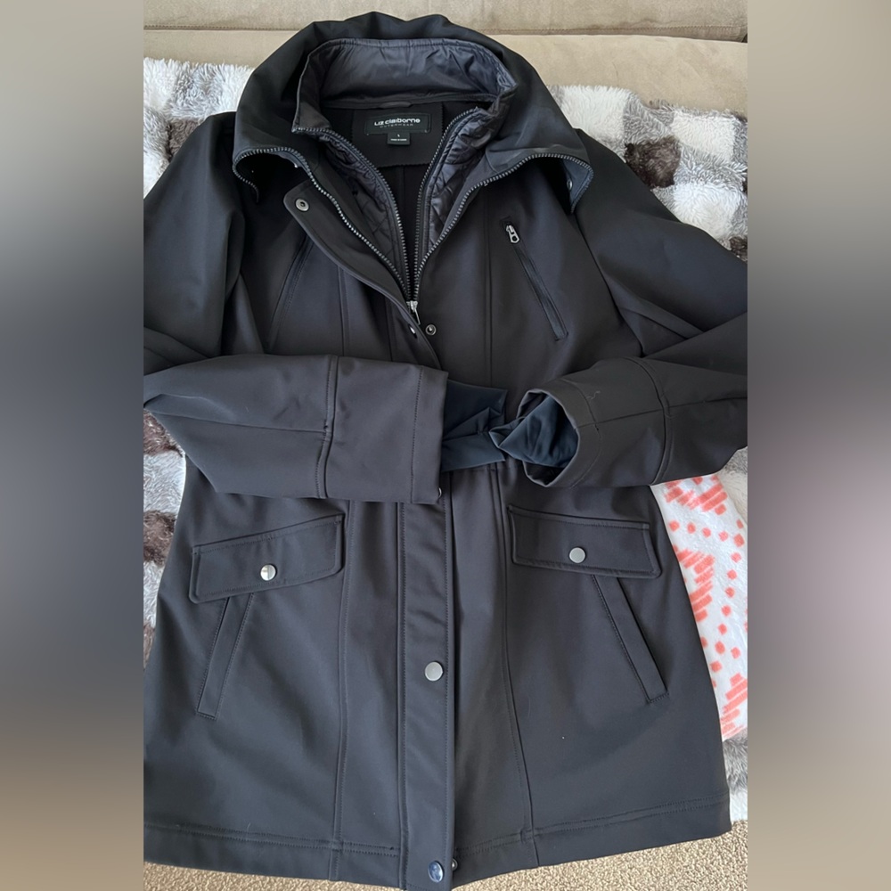 Black (Large) Liz Claiborne outerwear jacket